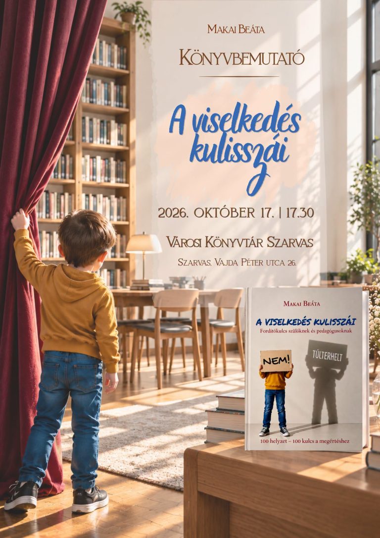 Makai Beáta könyvbemutatója – A viselkedés kulisszái